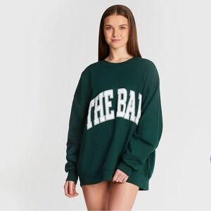 The Bar Varsity Sweatshirt Hunter Green - M